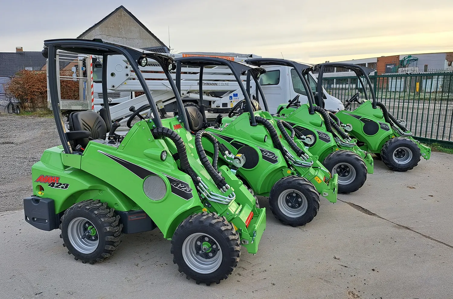 Plusieurs engin de chantier chez Guillaume Manutention